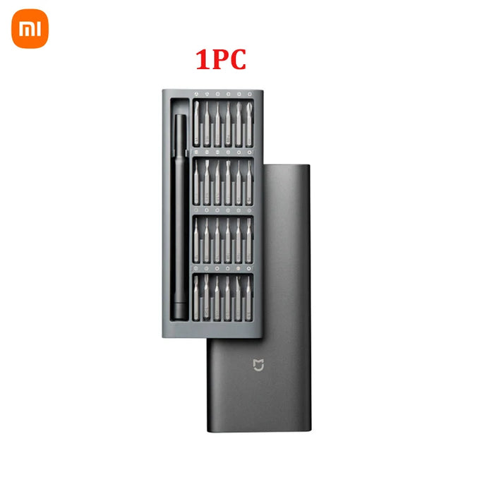 100% originale Xiaomi uso quotidiano cacciavite Kit Manua 24 punte magnetiche di precisione scatola di alluminio Set di cacciaviti fai da te Smart home