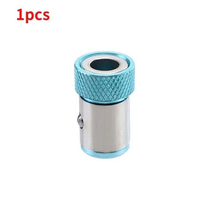 Anello magnetico 1/4 "Punta per cacciavite in metallo Anello magnetico per gambo da 6,35 mm Punta da trapano anticorrosione Magnete Potente strumento ad anello