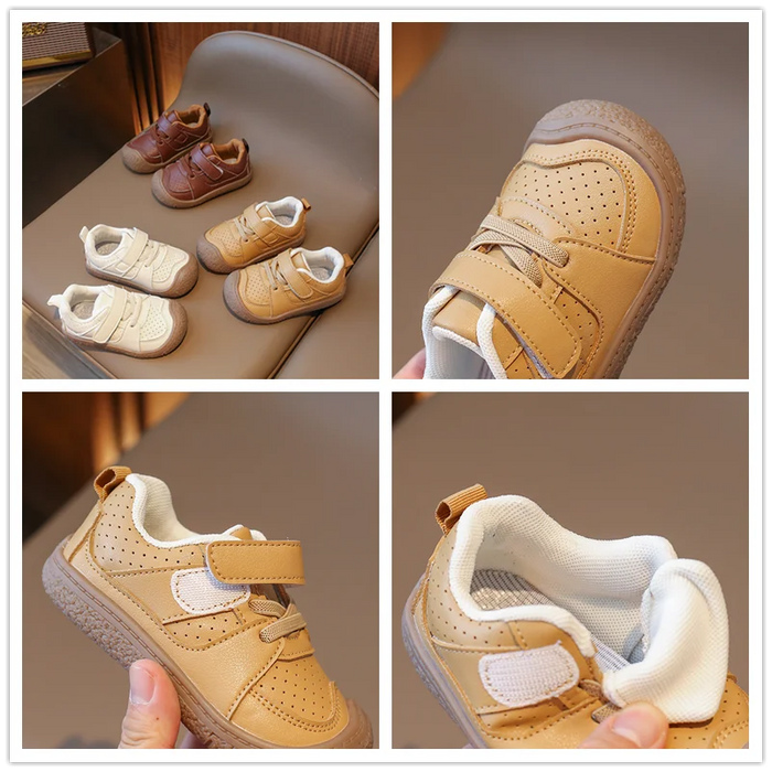 Primavera autunno neonate ragazzi scarpe Casual bambini Sneakers suola morbida antiscivolo neonato primi camminatori scarpe scarpe in pelle per bambini