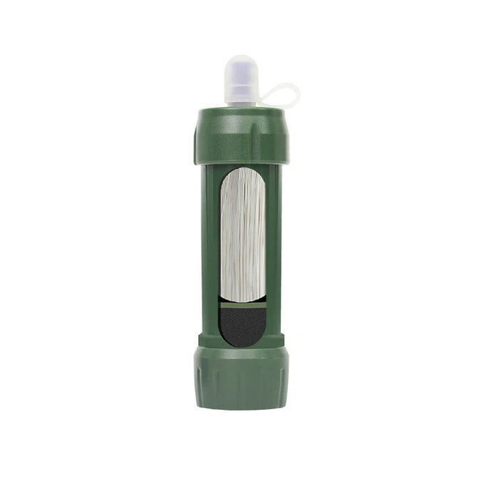 1pc Outdoor Mini Camping purificazione filtro per l'acqua Straw TUP borsa per l'acqua in fibra di carbonio per la sopravvivenza o forniture di emergenza