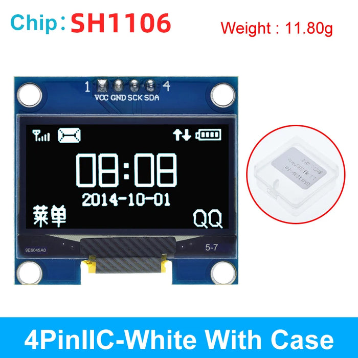 Modulo OLED da 1,3 pollici Colore bianco 128X64 Modulo display LED LCD OLED 1.3 IIC I2C SPI Comunicare per kit fai da te arduino