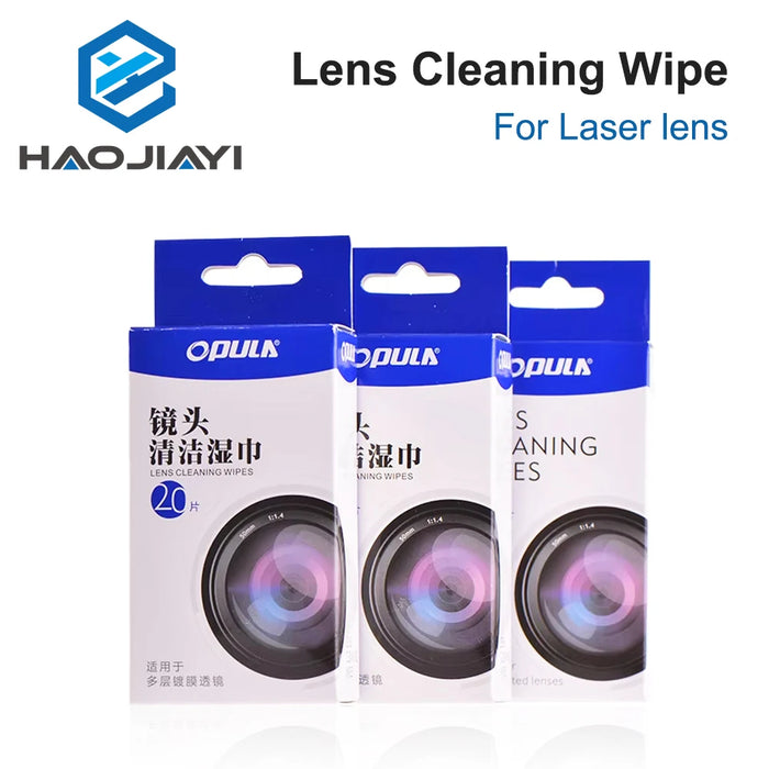 HAOJIAYI Salviette per la pulizia delle lenti per lenti laser a fibra CO2 da 10,6um e 1064nm, confezione da 20 pezzi