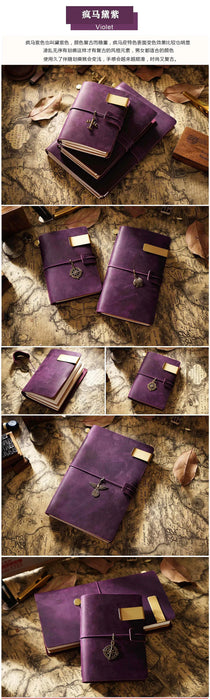Moterm Vendita Calda 100% Genuino Notebook In Pelle Fatta A Mano Vintage Pelle Bovina Diario Ufficiale Sketchbook Planner TN Copertura Del Notebook Da Viaggio