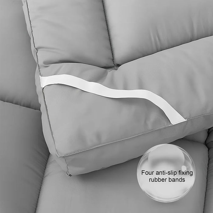 Materasso addensato, cuscino morbido in fibra 3D, materasso per camera da letto domestica, materasso antiscivolo con fascia, dimensioni multiple opzionali