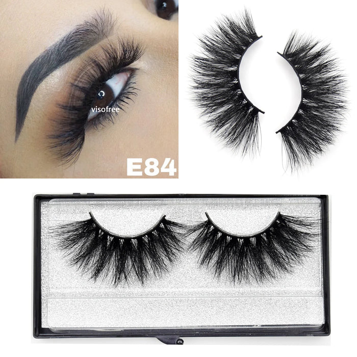 Ciglia Visofree Ciglia di visone 3D volume naturale fatto a mano ciglia morbide estensione ciglia lunghe ciglia di visone reale per il trucco E01