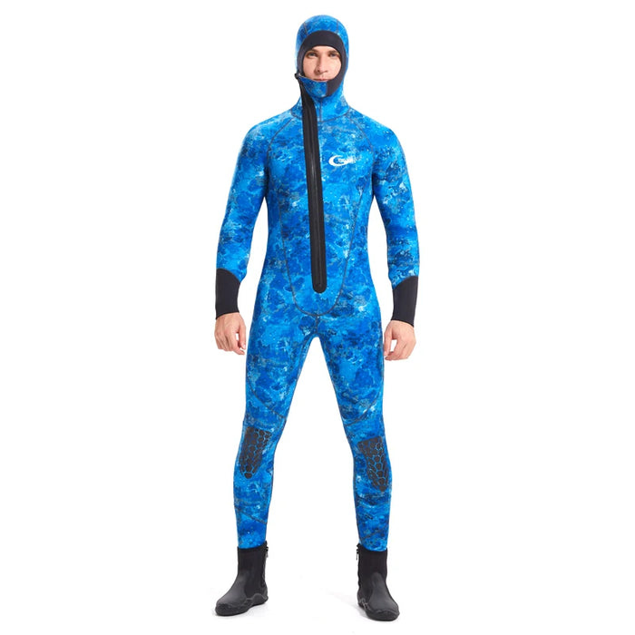 YONSUB Muta 5mm / 3mm / 1.5mm / 7mm Scuba Diving Suit Uomo Neoprene Caccia subacquea Surf Cerniera frontale Pesca subacquea