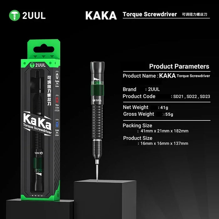 2UUL KAKA Cacciavite a Coppia Regolabile Con Pentagonale 0.8 Croce 1.2 Y 0.6 Strumento Cacciavite di Precisione Telefono Smontaggio Riparazione