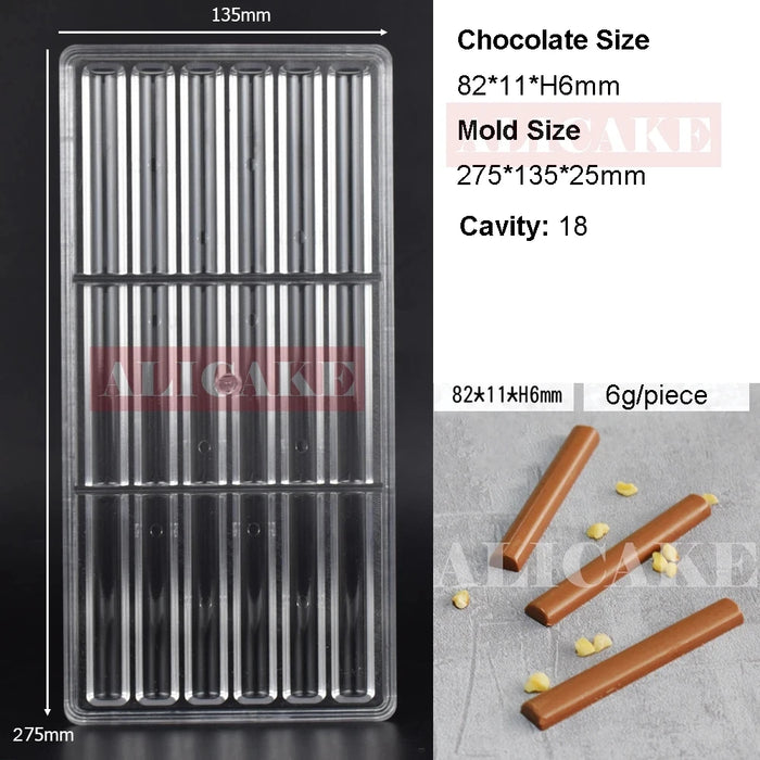 Stampo per cioccolato in policarbonato Stampi professionali per caramelle Bonbon Bar Stampo acrilico Dolciumi Cottura Pasticceria Utensili da forno