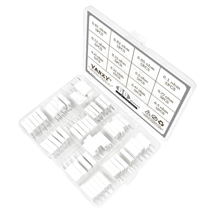 10pcs BPR56 5W 0.001 0.1 0.15 0.22 0.25 0.33 0.5 ohm Non-induttiva Resistenza di Cemento Ceramico 0.1R 0.15R 0.22R 0.25R 0.33R 0.5R