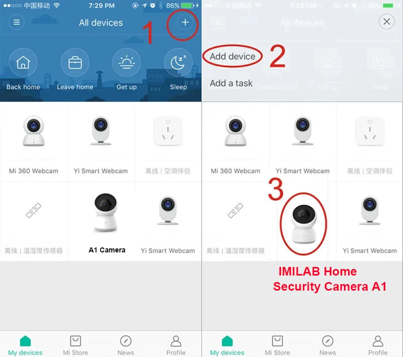 Smart Camera originale 2K 1296P HD 360 Angolo WiFi Visione notturna Webcam Video Telecamera IP Monitor di sicurezza per bambini per Xiaomi Mihome APP