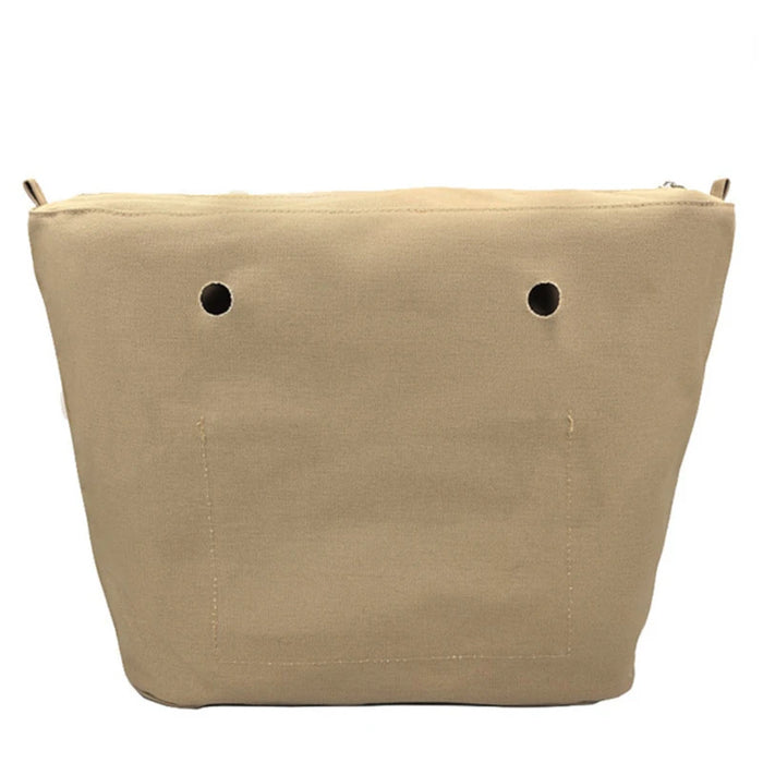 Nuovo formato classico Inserto impermeabile solido Fodera interna Inserto Tasca con cerniera per borsa Obag O Bag Accessori in silicone