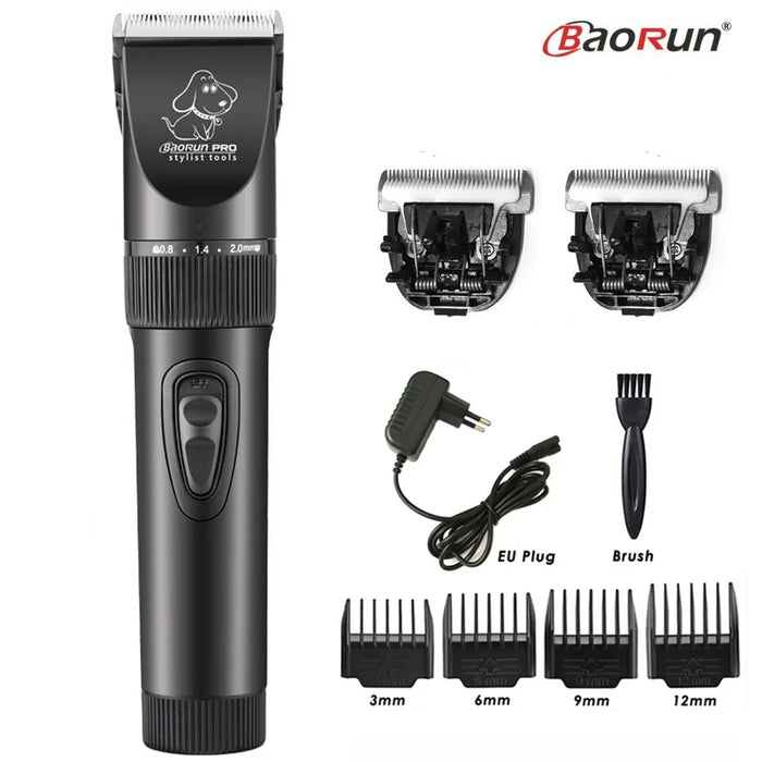 BaoRun P6 Tagliacapelli professionale per cani Ricaricabile Pet Cat Grooming Clipper Rasoio Taglierine elettriche a basso rumore Macchina per taglio di capelli