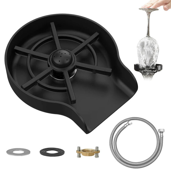 G1/2 rubinetto sciacquatrice in vetro per lavello domestico tazza automatica paglietta rondella Bar caffè brocca tazze di lavaggio strumento cucina domestica