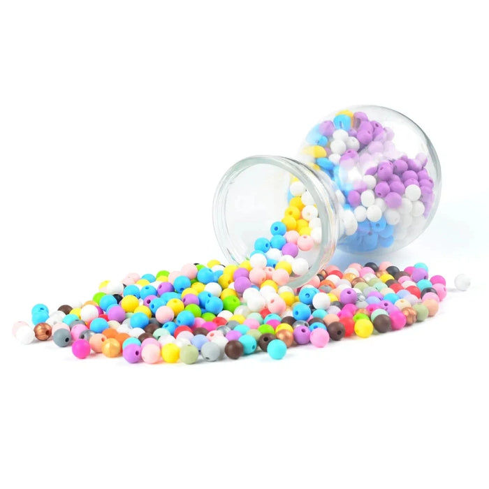 LOFCA 40 pz 12mm Perle di Silicone Dentizione Masticare Perline Food Grade Massaggiagengive Collana BPA Libero Gioielli Fai Da Te Bambino Massaggiagengive Giocattolo Ciuccio