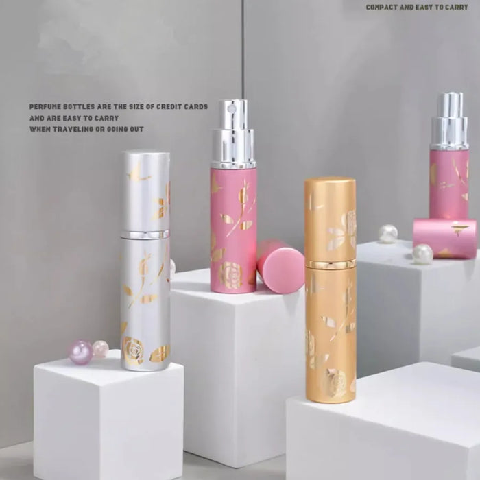 Bottiglia di profumo di vetro di lusso da 10 ml Bottiglie di profumo in metallo Atomizzatore vuoto Flacone spray in vetro Fiale riutilizzabili