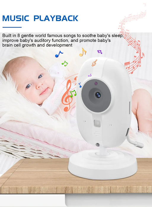 Baby Monitor con fotocamera LCD da 3,5 pollici Babysitter elettronico Audio bidirezionale Visione notturna Video Baby Nanny Radio Meglio di VB603