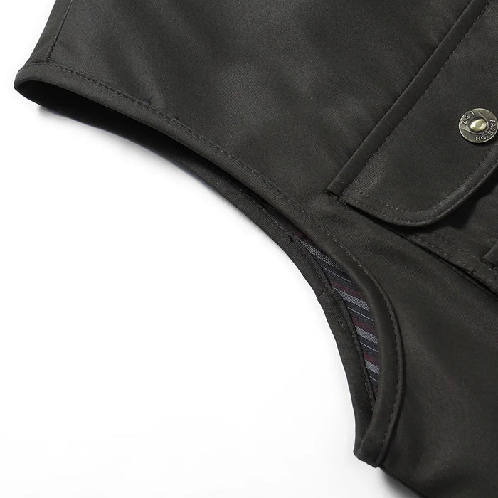 Gilet casual da moto da uomo di grandi dimensioni XL-4XL Gilet da uomo multitasche tattico moda Gilet da uomo di alta qualità