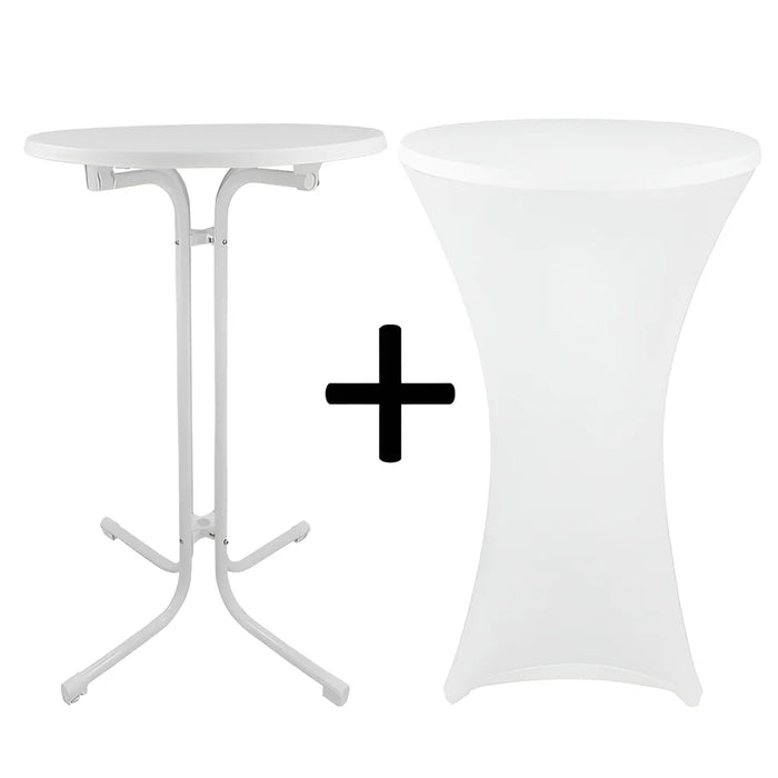 2 pezzi tovaglia elasticizzata tovaglia da cocktail tovaglia in spandex bar hotel festa matrimonio tovaglia altezza elasticizzata