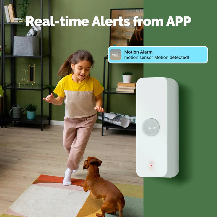 MOES Tuya WiFi/ZigBee Smart PIR Sensor rilevatore di movimento a infrarossi per il corpo umano sicurezza domestica collegamento di scena automazione alimentazione a batteria