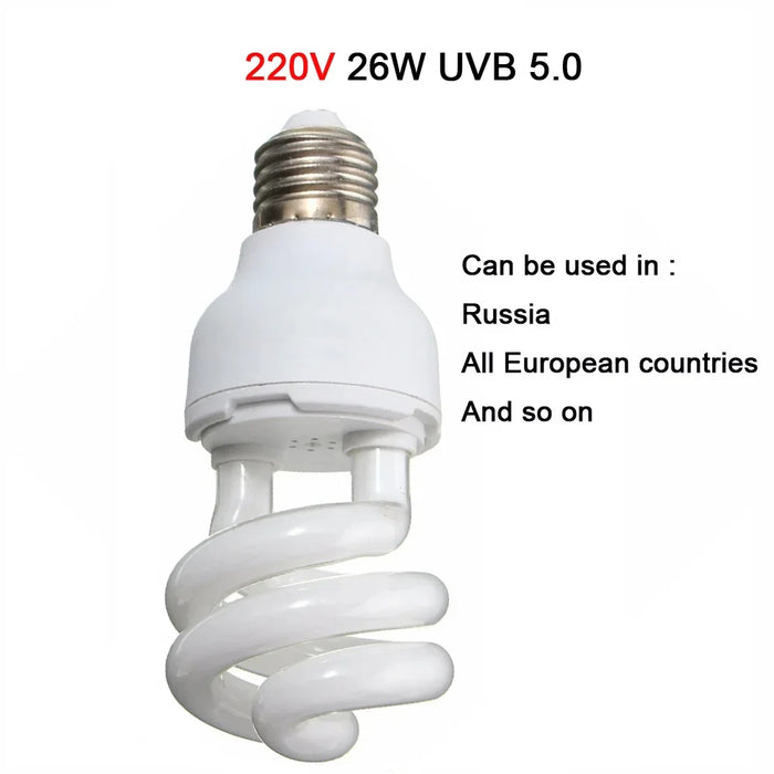 Rettile UVB 5.0 10.0 Della Lampada Della Lampadina Per La Tartaruga Lucertola Serpente Lguanas Calore Calcio Lampada Lampadina A Risparmio Energetico di Luce Rettile Succulente e27