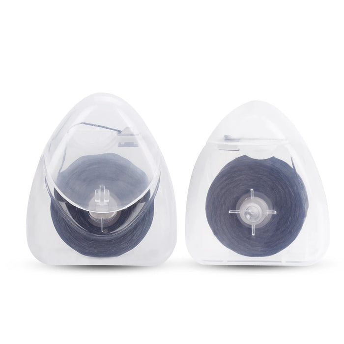 AZDENT 5 Scatola 50m Carbone di Bambù Flosser Dentale Nero Stuzzicadenti Sapore di Menta Filo Interdentale Denti Flosser Denti Bastone Detergente per Denti