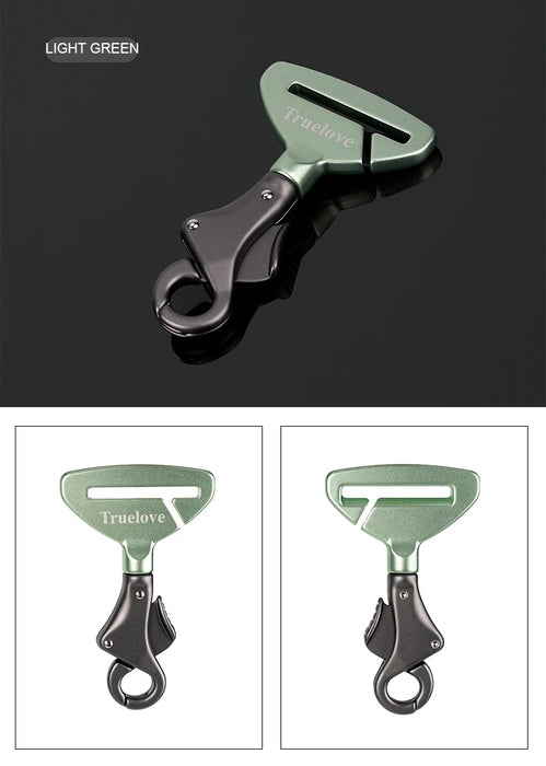 Truelove Pet All Fibbia di sicurezza per cintura di sicurezza per auto con collare o imbracatura Lega di alluminio leggera di alta qualità portatile TLM1993