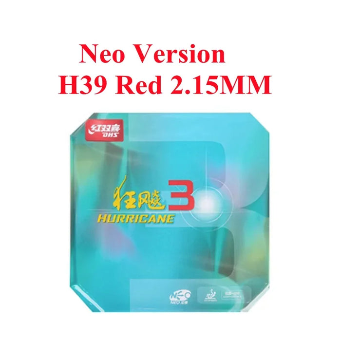 DHS NEO Hurricane 3 (Loop+Control) Pips-In Gomma da ping pong (ping-pong) con spugna 2,15 mm 2,2 mm