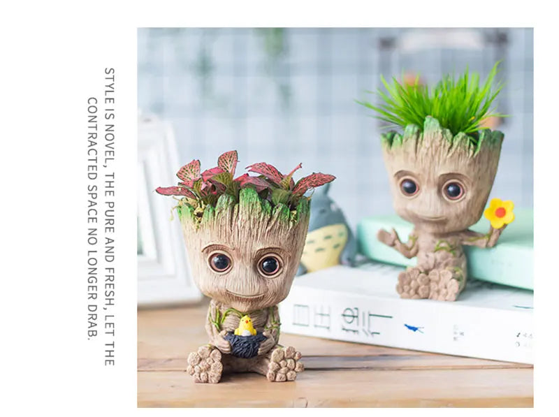 Decorazione della casa Artigianato Modello in miniatura Ufficio Desktop Display Cartoon Groot Figurine Artigianato Decor Albero Uomo Ornamento 5CM