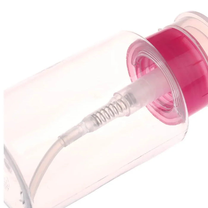 Mini dispenser per nail art da 75 ml, bottiglia vuota, gel acrilico, detergente per rimozione smalto, contenitore per liquidi, piccola pressione
