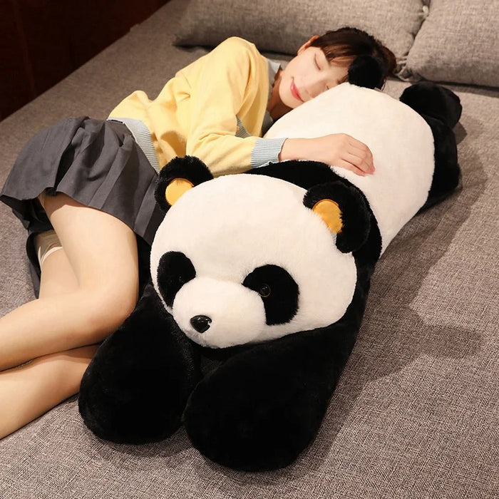60 cm-120 cm Panda gigante giocattoli di peluche morbido cuscino per dormire cartone animato animale orso farcito bambola classica per bambini compleanno regali di Natale