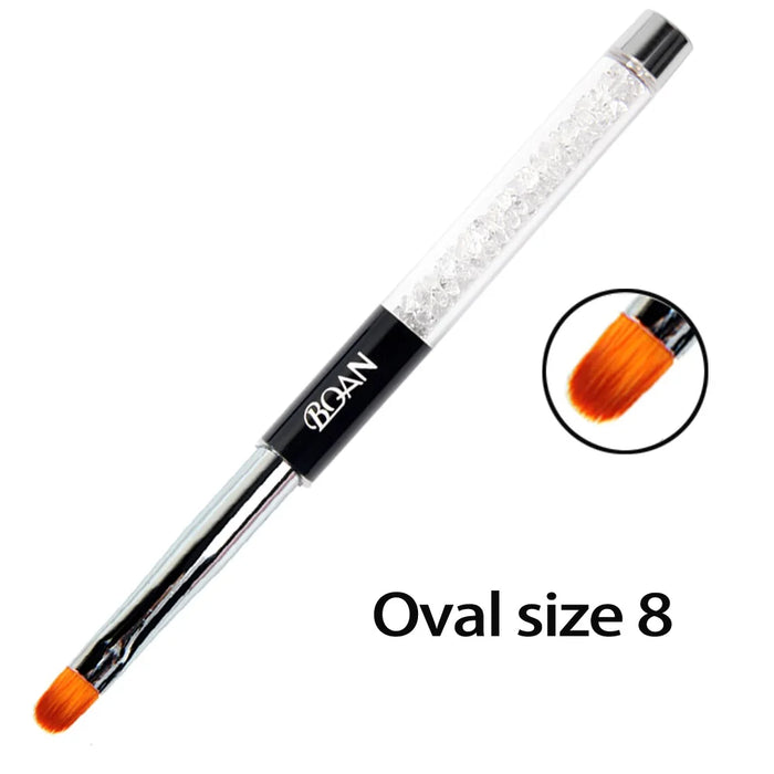 BQAN Professionale 5mm/7mm/9mm Pennello per unghie Disegna a mano Suggerimenti Disegno Linea Pittura Penna Strumenti Manicure Unghie artistiche Pennello Decorazione