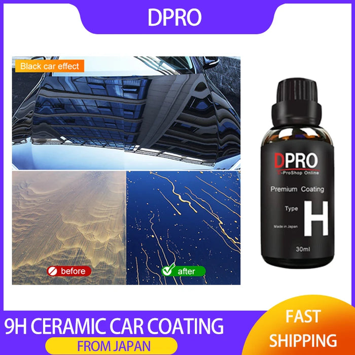 Dpro 9H Rivestimento per auto in ceramica Vetro liquido Impermeabile Nano Ceramica Vernice Cura Anti-graffio Idrofobico Kit di lucidatura per dettagli auto