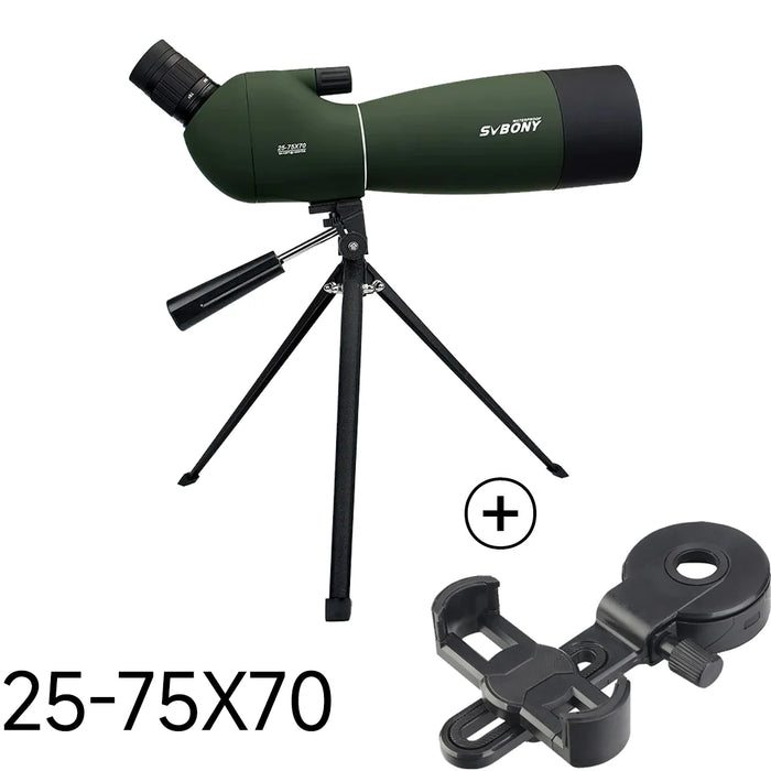 Svbony SV28 Cannocchiale 50/60/70/80mm Zoom potente con treppiede impermeabile, attrezzatura da campeggio, tiro al bersaglio, osservazione degli uccelli