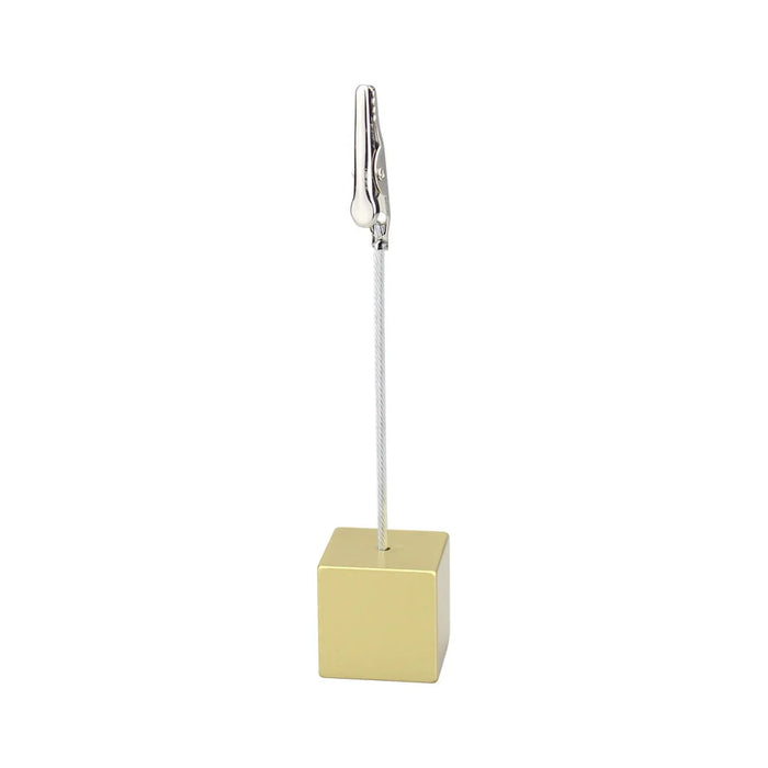 Clip per foto in filo di alligatore con supporto per cubo colorato, porta biglietti memo, bomboniera per feste di matrimonio da tavolo, morsetto per note regalo personalizzato