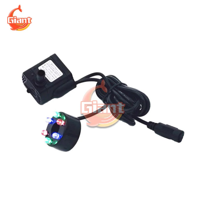 DC5.5-12V 3W pompa ad acqua sommergibile luci a LED colorate pompa per fontana da giardino piscine stagno prato Decor