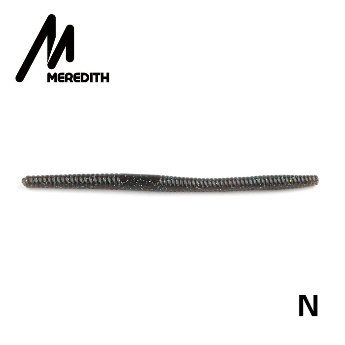 MEREDITH Esche morbide da pesca 140mm 5.3g 10 pezzi Esche artificiali per vermi Esche da pesca in silicone Crankbait Attrezzatura da pesca
