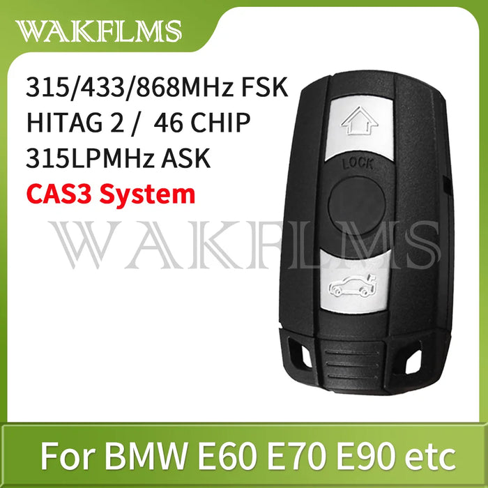 Chiave remota 433 MHz 315 MHz 315LP MHz 868 MHZ per BMW Serie 1 3 5 6 X1 X6 Z4 E60 E70 E71 E91 E92 2004-2015 CAS3 CAS3+
