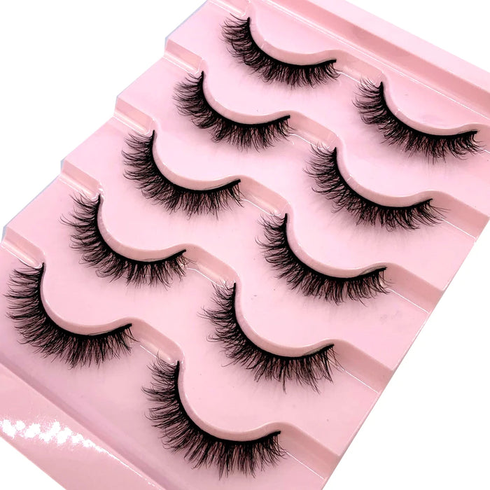 2023 Nuovo 5 paia ciglia finte naturali ciglia finte trucco lungo ciglia di visone 3d estensione ciglia ciglia di visone ciglia corte