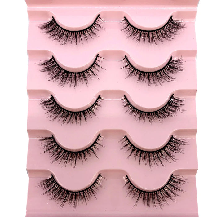 2023 Nuovo 5 paia ciglia finte naturali ciglia finte trucco lungo ciglia di visone 3d estensione ciglia ciglia di visone ciglia corte