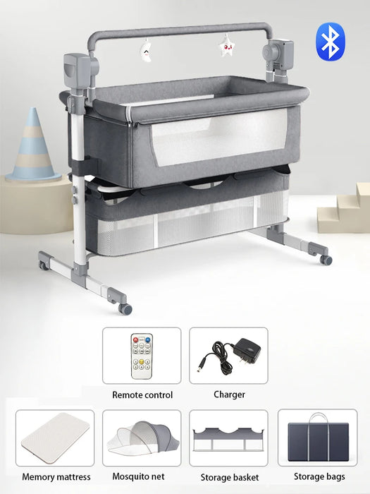 Lettino per bambini culla elettrica lettino per neonati lettino da viaggio culle per bambini culla portatile nido per bambini con musica articoli per bambini