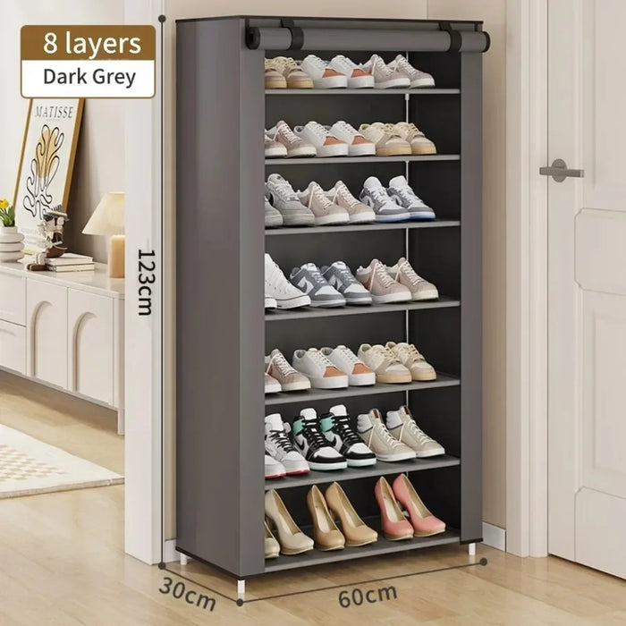 Scarpiera Organizer scarpiera antipolvere multistrato minimalista non tessuto mobili per la casa armadi salvaspazio scarpiera