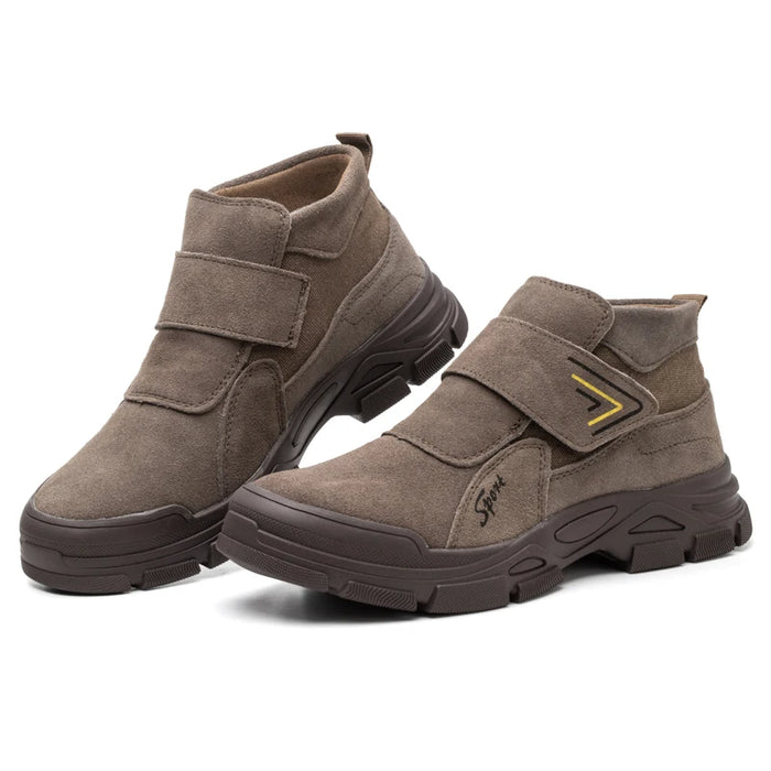 Stivali da lavoro da costruzione scarpe antinfortunistiche antiurto antiperforazione stivali da uomo con punta in acciaio stivali da saldatura antiscottatura scarpe indistruttibili