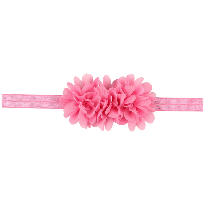 Fiore in chiffon Fascia per bambina Accessori per capelli per neonati Cravatta Fiocco Copricapo per neonato Tiara Copricapo Regalo Nastro per fasciatura per bambini
