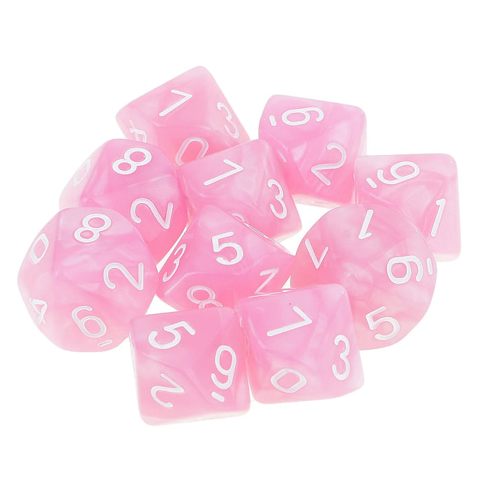 10 dadi a 10 facce D10 D8 dadi poliedrici per giochi dadi RPG da 16 mm dadi per famiglie