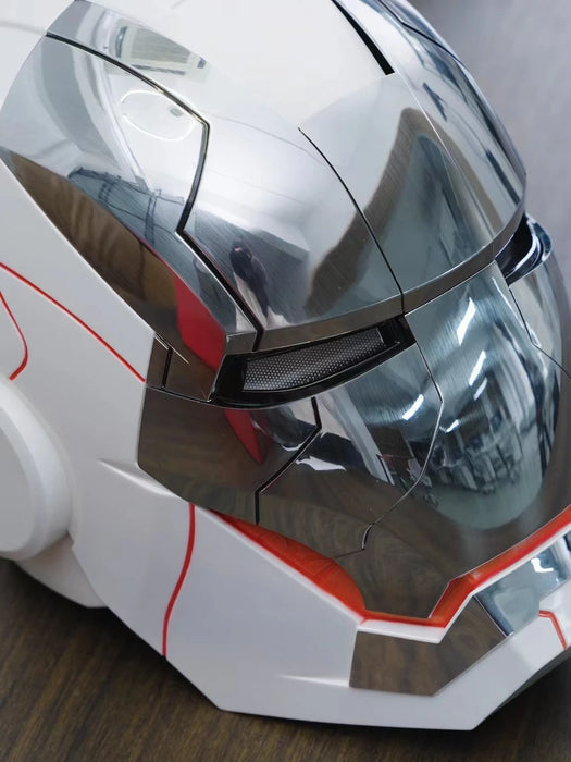 Nuovo AutoKing 1:1 Mk5 Iron Man Casco Cosplay Controllo Vocale Occhi con Modello di Luce Giocattoli per Adulti Elettrico Indossabile Regalo Di Natale