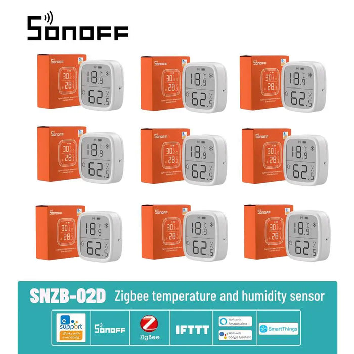 SONOFF SNZB-02D Zigbee sensore di umidità della temperatura Smart Home Automation Monitor in tempo reale Ewelink Alexa Google Home Assistant