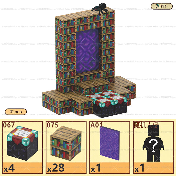 Blocchi magnetici Mine World Set cubo magnetico per ragazzo ragazza bambino età 3+ modello fai da te bambini stelo stelo giocattolo sensoriale regalo