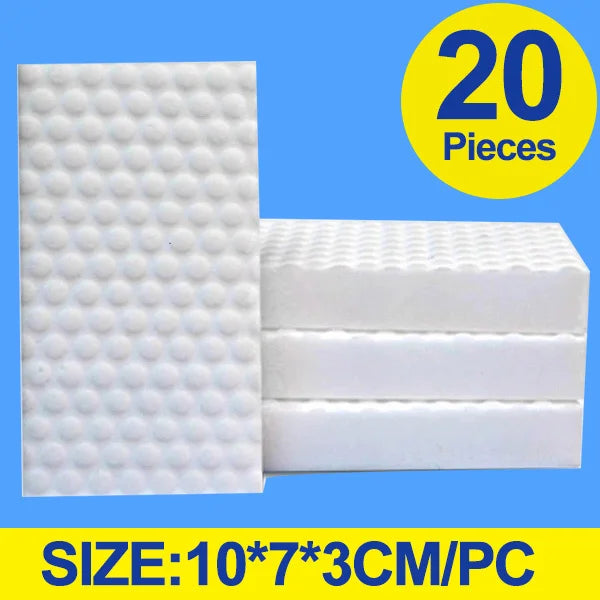 20/40/100 pz spugna compressa magica gomma detergente accessorio da cucina strumento melamina spugna lavastoviglie spazzola pulizia