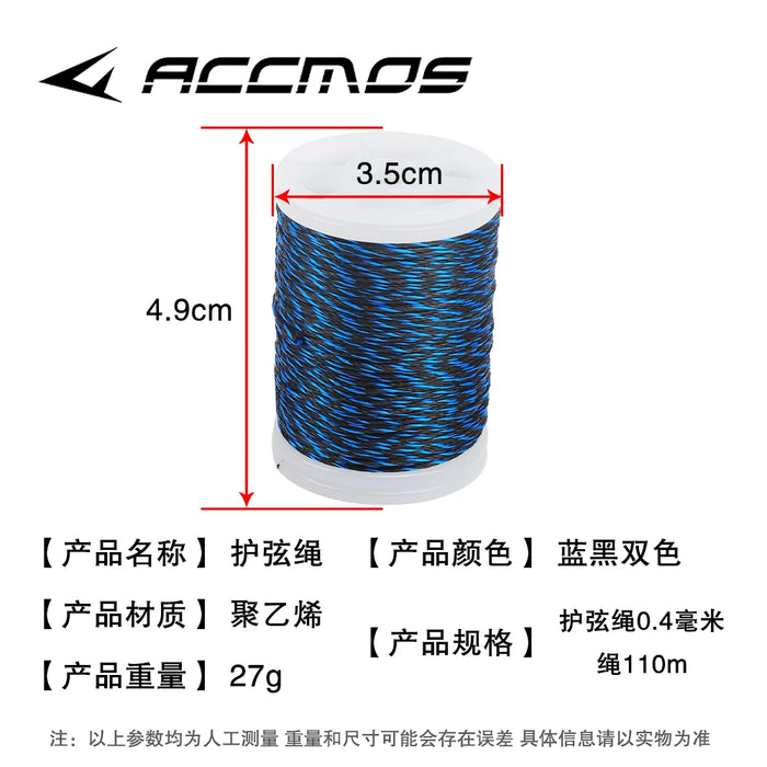 Filo per arco professionale di alta qualità, 110 m/rotolo, spessore 0,4 mm, per vari tiro con l'arco con corde per arco