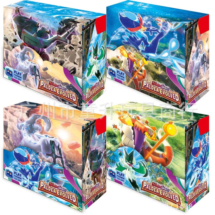 360 pezzi Pokemon Card Evoluzioni prismatiche Flames di ossidiana PALDEAN FATES Surging Sparks Scheda di traduzione di battaglia booster inglese